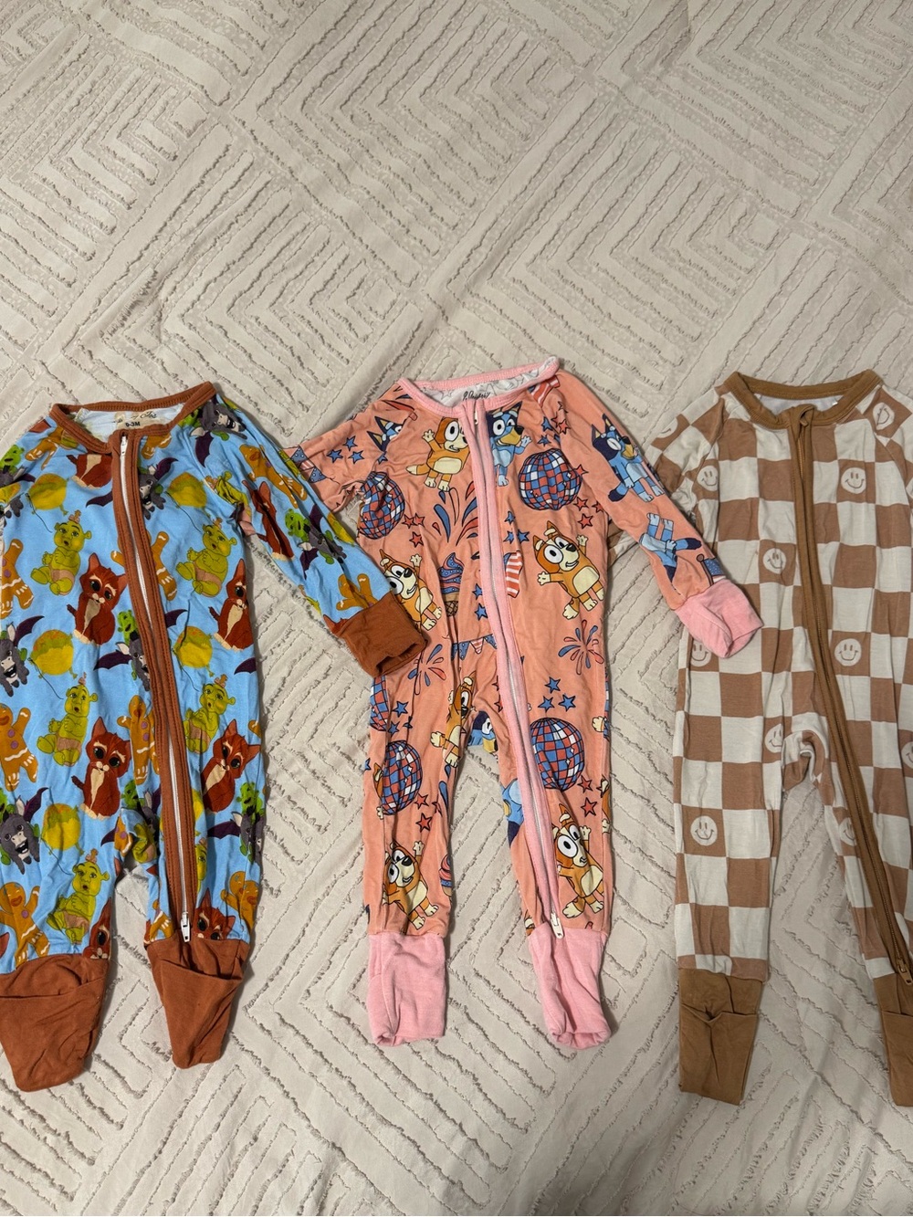 Girls Bamboo PJ lot 0-3 months
